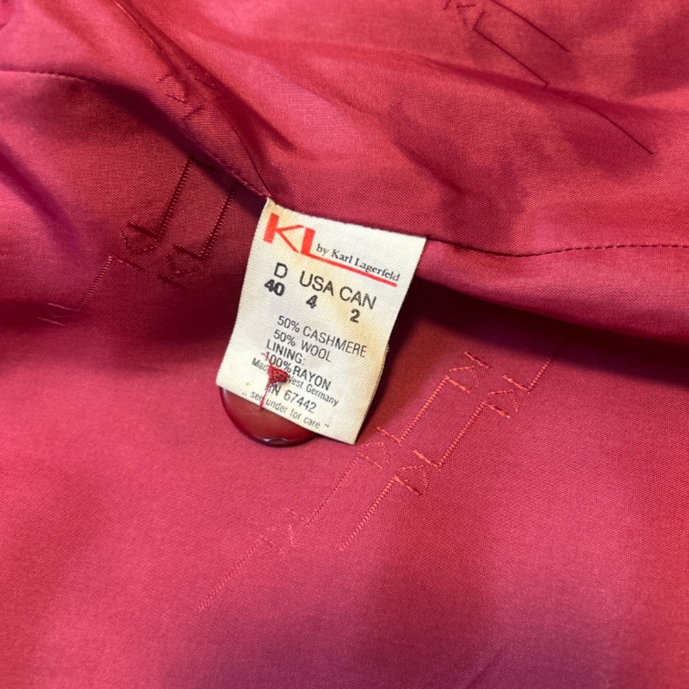 Vintage 1980s Karl Lagerfeld coat - Picture 5 of 6